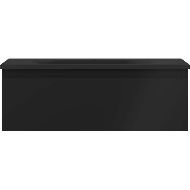 Mexen Orio kúpeľňová skrinka 70 cm s umývadlom Vela, 1 zásuvka, čierna matná - 91A10-07023-1-BF71-W23M71