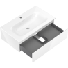 Mexen Orio kúpeľňová skrinka 80 cm s umývadlom Vela, 1 zásuvka, biela lesk - 91A10-08023-1-BF00-W23M00