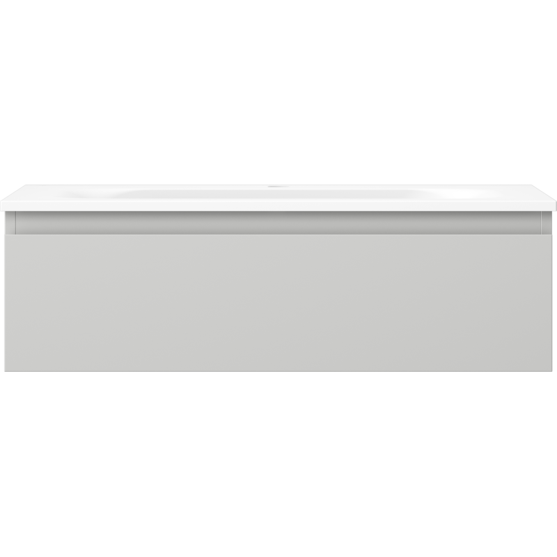 Mexen Orio kúpeľňová skrinka 80 cm s umývadlom Vela, 1 zásuvka, sivá matná/biela matná - 91A10-08023-1-BF62-W23M01