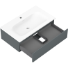 Mexen Orio kúpeľňová skrinka 80 cm s umývadlom Vela, 1 zásuvka, grafitová matná/biela matná - 91A10-08023-1-BF66-W23M01