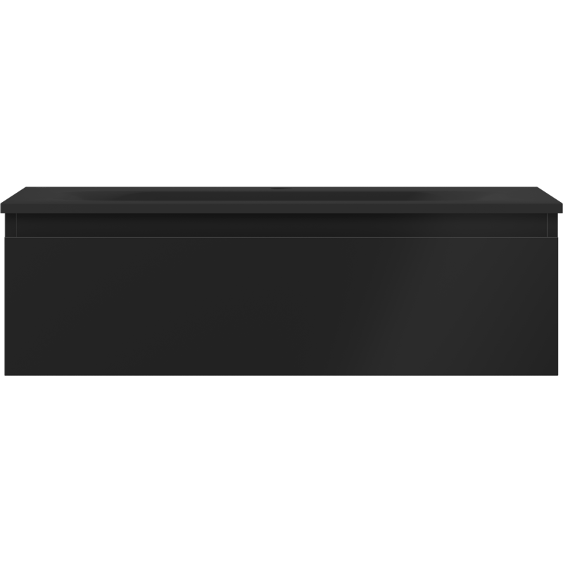 Mexen Orio kúpeľňová skrinka 80 cm s umývadlom Vela, 1 zásuvka, čierna matná - 91A10-08023-1-BF71-W23M71