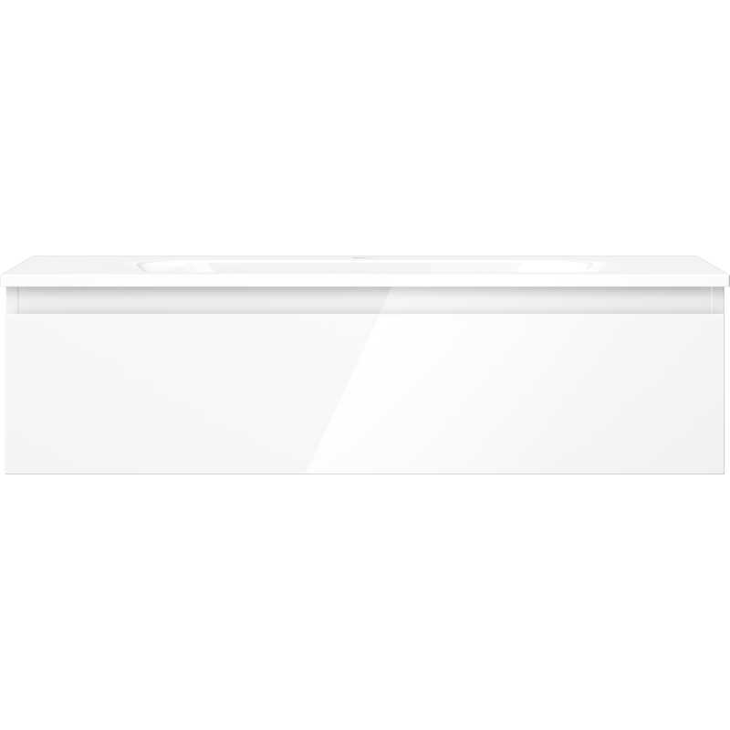 Mexen Orio kúpeľňová skrinka 90 cm s umývadlom Vela, 1 zásuvka, biely lesk - 91A10-09023-1-BF00-W23M00