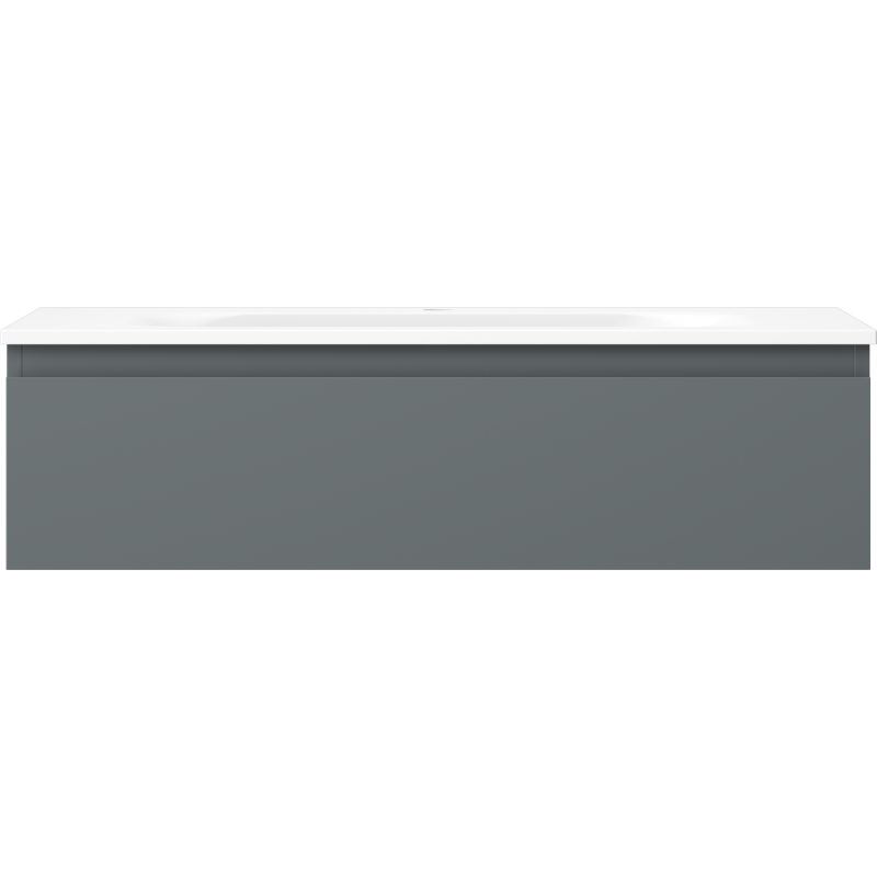 Mexen Orio kúpeľňová skrinka 90 cm s umývadlom Vela, 1 zásuvka, grafit mat/biela mat - 91A10-09023-1-BF66-W23M01