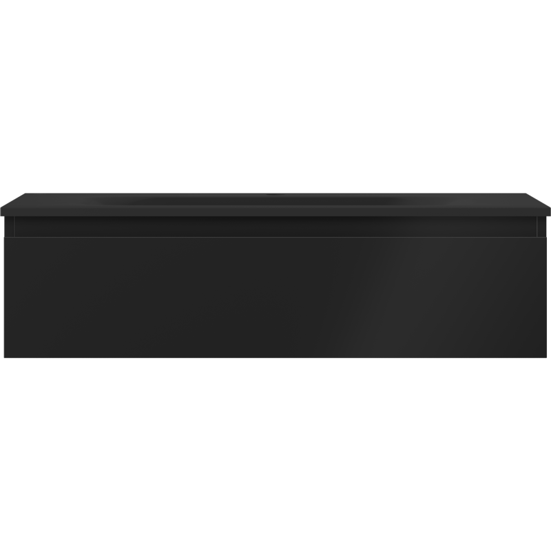 Mexen Orio kúpeľňová skrinka 90 cm s umývadlom Vela, 1 zásuvka, čierna matná - 91A10-09023-1-BF71-W23M71