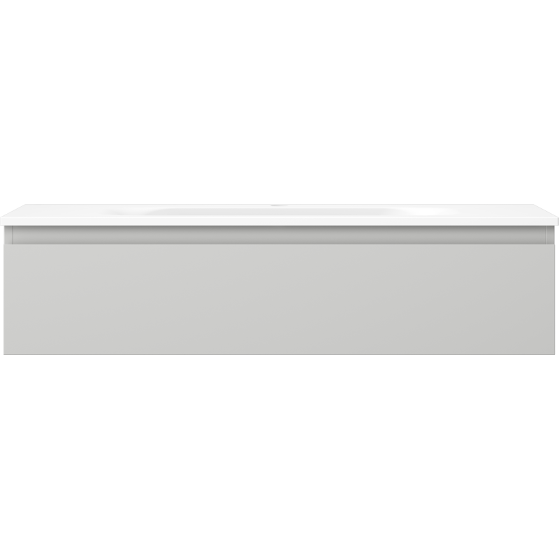 Mexen Orio kúpeľňová skrinka 100 cm s umývadlom Vela, 1 zásuvka, sivá matná/biela matná - 91A10-10023-1-BF62-W23M01