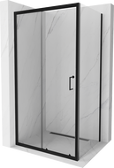 Mexen Apia posuvná sprchová kabína 95 x 80 cm, priehľadná, čierna - 840-095-080-70-00