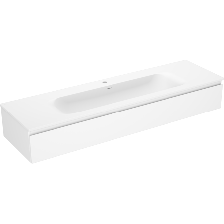 Mexen Orio kúpeľňová skrinka 160 cm s umývadlom Vela, 1 zásuvka, biela mat - 91A10-16023-1-BF01-W23M01