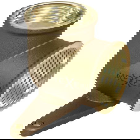 Mexen BRASS mosadzný nástenný koleno s úchytkou 1/2 GW x 1/2 GW - W97408-1212