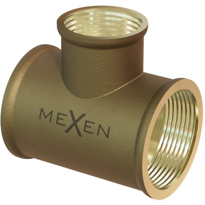 Mexen BRASS mosadzný t-kus 5/4 GW x 3/4 GW x 5/4 GW - W97412-543454