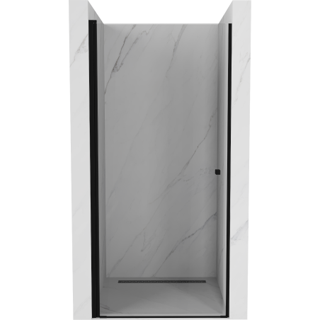Mexen Pretoria sprchové dvere otočné 70 cm, transparentné, čierne - 852-070-000-70-00