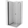 Mexen Pretoria krytá sprcha 70 x 70 cm, priehľadná, čierna - 852-070-070-70-00