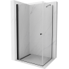 Mexen Pretoria sprchový kút sklápací 70 x 80 cm, priehľadný, čierny - 852-070-080-70-00