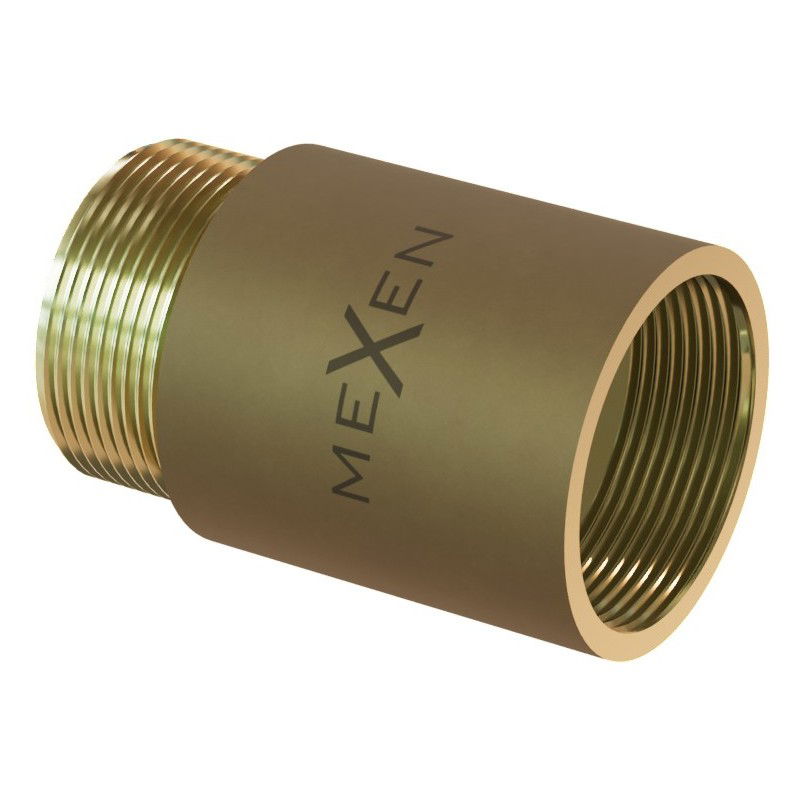 Mexen BRASS mosadzná okrúhla redukčná predĺžka 1/2 GW x 3/8 GZ, 10 mm - W97416-1238-10