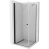 Mexen Pretoria sprchový kút otvárací 90 x 90 cm, transparentný, čierny - 852-090-090-70-00