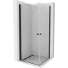 Mexen Pretoria Duo sprchovací kút 80 x 80 cm, priehľadný, čierny - 852-080-080-70-00-02