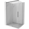 Mexen Rox sprchovací kút posuvný 130 x 80 cm, transparentný, gun metal - 8C2-130-080-95-00