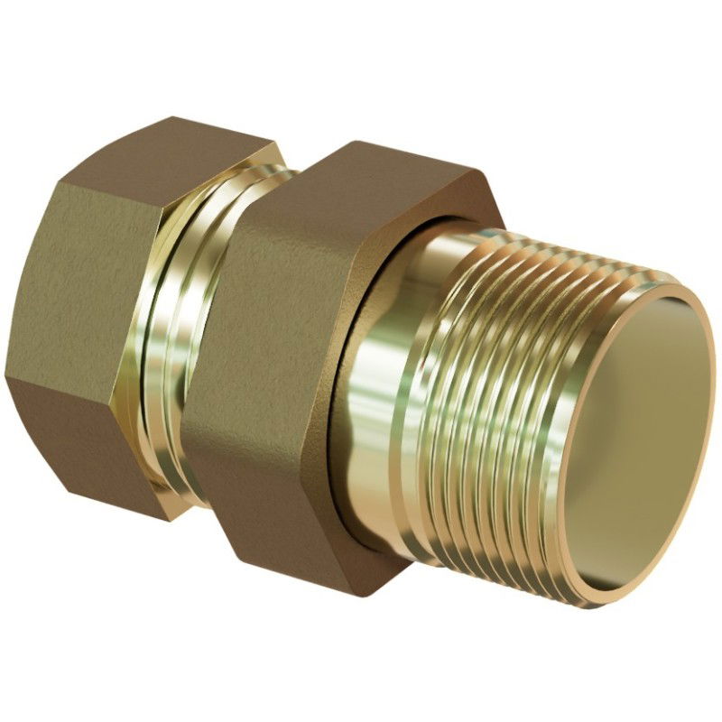 Mexen BRASS Mosadzný prípoj 1/2 GZ x 1/2 GW - W97417-1212
