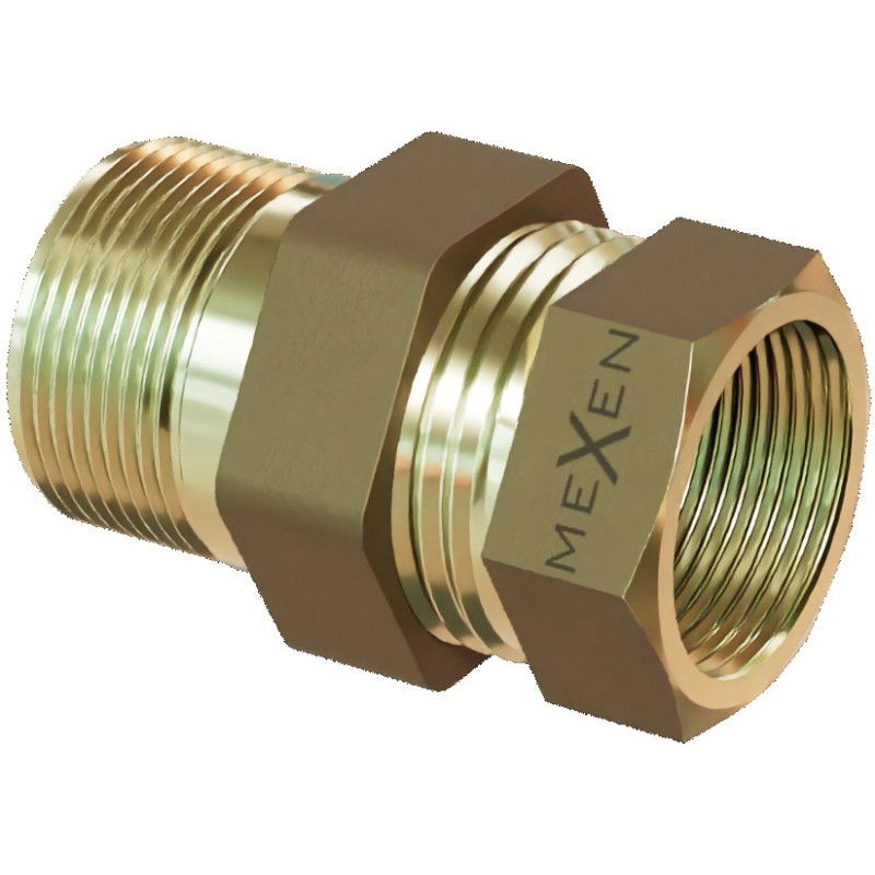 Mexen BRASS Mosadzná Priama Spojka 1 vonkajší závit x 1 vnútorný závit - W97417-1010