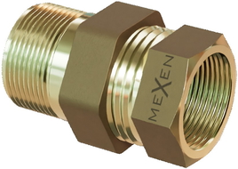 Mexen BRASS Mosadzná Priama Spojka 1 vonkajší závit x 1 vnútorný závit - W97417-1010