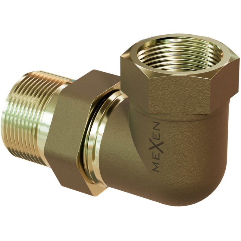 Mexen BRASS Mosadzný rohový šrób 1/2 GZ x 1/2 GW - W97418-1212