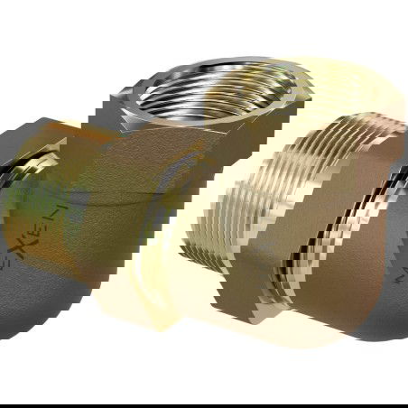 Mexen BRASS mosadzný uhlový spoj 2 vonkajší závit x 2 vnútorný závit - W97418-2020