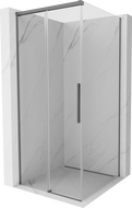 Mexen Rox posuvná sprchová kabína 95 x 95 cm, priehľadná, gun metal - 8C2-095-095-95-00