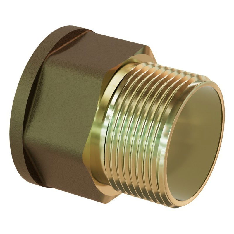 Mexen BRASS mosadzná predlžka 1/2 GW x 1/2 GZ, 15 mm - W97420-1212-15