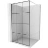 Mexen Kioto sprchová stena Walk-in 120 x 200 cm, čierna mriežka 8 mm, chróm - 800-120-101-01-77