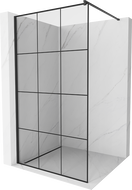Mexen Kioto sprchová stena 100 x 200 cm, transparentnéné/čierny vzor 8 mm, čierna - 800-100-101-70-77