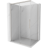 Mexen Rox sprchovací kút posuvný 140 x 80 cm, transparentný, brúsený nikel - 8C2-140-080-97-00