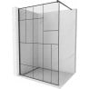 Mexen Kioto sprchová stena Walk-in 70 x 200 cm, čierny vzor 8 mm, čierna - 800-070-101-70-78