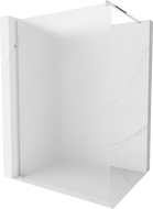 Mexen Kioto sprchová stena Walk-in 130 x 200 cm, matné sklo 8 mm, chróm - 800-130-101-01-30