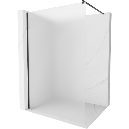 Mexen Kioto sprchová stena Walk-in 140 x 200 cm, matná 8 mm, čierna - 800-140-101-70-30