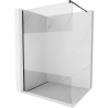 Mexen Kioto sprchová stena Walk-in 140 x 200 cm, transparentná/matná 8 mm, čierna - 800-140-101-70-35