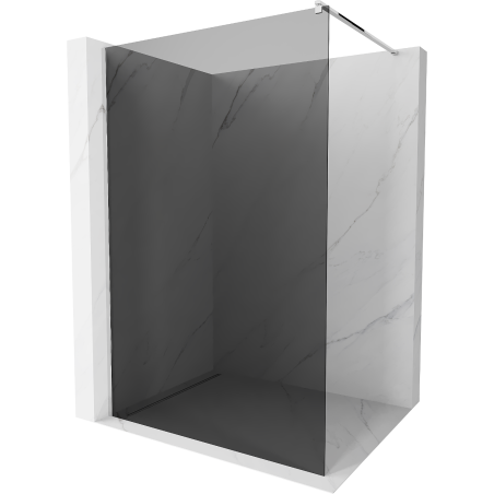 Mexen Kioto sprchová stena Walk-in 140 x 200 cm, grafitová 8 mm, chróm - 800-140-101-01-40