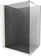 Mexen Kioto sprchová stena Walk-in 130 x 200 cm, grafit 8 mm, zlatá - 800-130-101-50-40