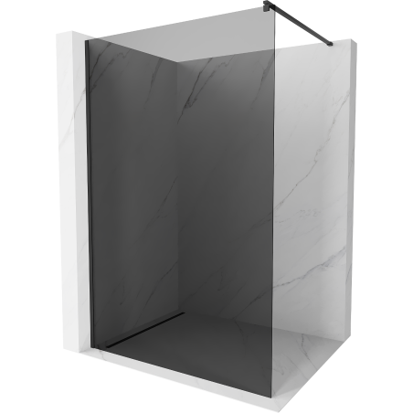 Mexen Kioto sprchová stenu Walk-in 130 x 200 cm, grafitová 8 mm, čierna - 800-130-101-70-40