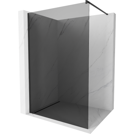 Mexen Kioto sprchová stena Walk-in 140 x 200 cm, grafit 8 mm, čierna - 800-140-101-70-40
