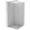 Mexen Rox sprchový kút posuvný 95 x 95 cm, transparentný, brúsený nikel - 8C2-095-095-97-00