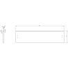 Mexen Rivel kúpeľňová skrinka 80 cm s umývadlom Vela, 1 zásuvka, vrúbkovaná, sivá matná/biela matná - 91A20-08023-1-BF62-W23M01