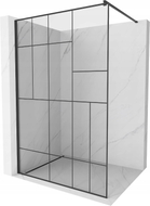 Mexen Kioto sprchová stena Walk-in 130 x 200 cm, čierny vzor 8 mm, čierna - 800-130-101-70-78