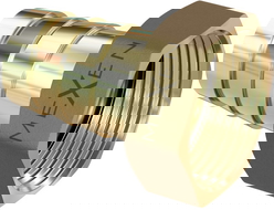 Mexen BRASS mosadzná spojka na hadicu 1/4 vnútri závit x 10 mm - W97422-1410