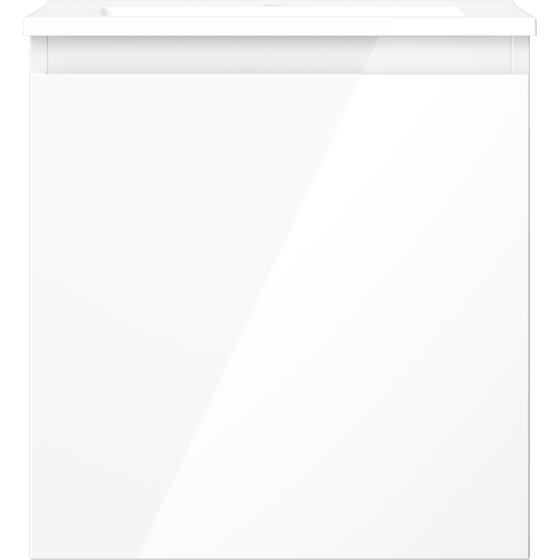 Mexen Orio kúpeľňová skrinka 45 cm s umývadlom Otis, 1 zásuvka, biely lesk - 91A10-04547-1-BF00-W18M00