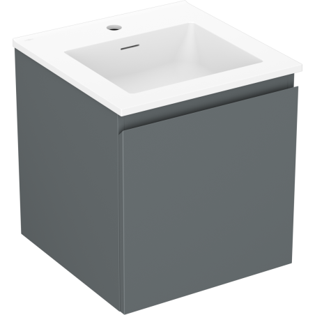 Mexen Orio kúpeľňová skrinka 45 cm s umývadlom Otis, 1 zásuvka, grafit mat/biela mat - 91A10-04547-1-BF66-W18M01