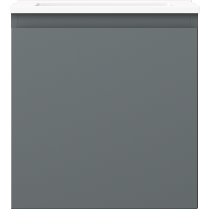Mexen Orio kúpeľňová skrinka 45 cm s umývadlom Otis, 1 zásuvka, grafit mat/biela mat - 91A10-04547-1-BF66-W18M01