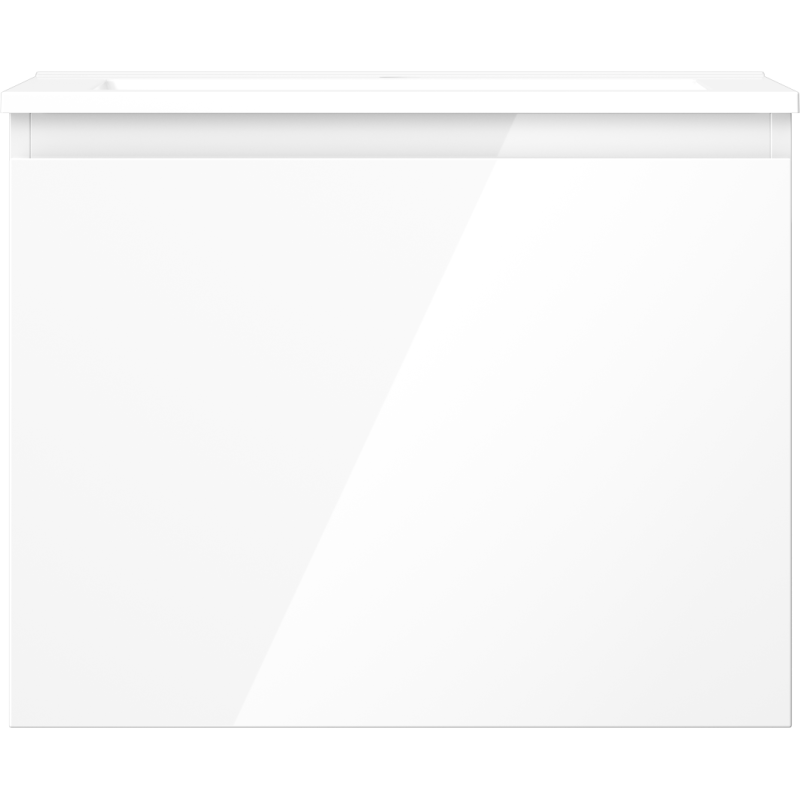 Mexen Orio kúpeľňová skrinka 60 cm s umývadlom Otis, 1 zásuvka, biela lesk - 91A10-06047-1-BF00-W18M00