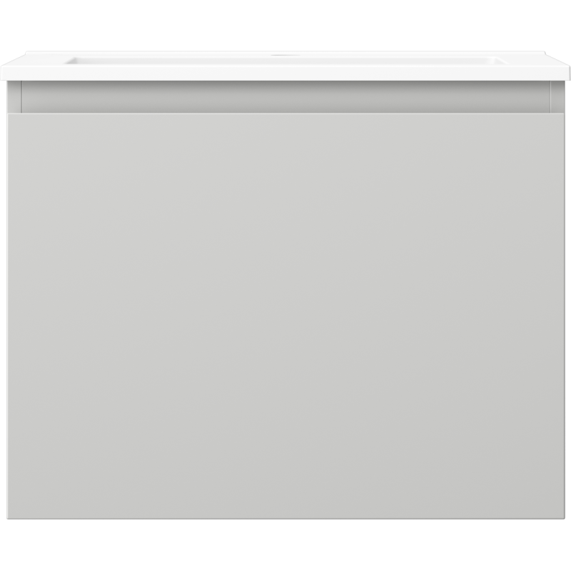 Mexen Orio kúpeľňová skrinka 60 cm s umývadlom Otis, 1 zásuvka, šedá matná/biela matná - 91A10-06047-1-BF62-W18M01