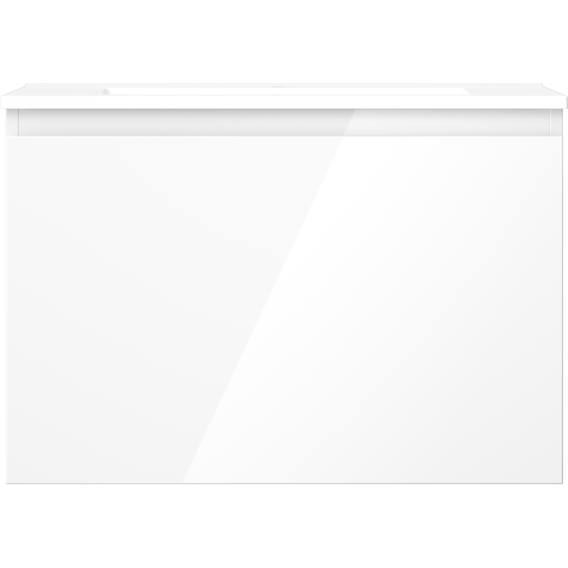 Mexen Orio kúpeľňová skrinka 70 cm s umývadlom Otis, 1 zásuvka, biely lesk - 91A10-07047-1-BF00-W18M00