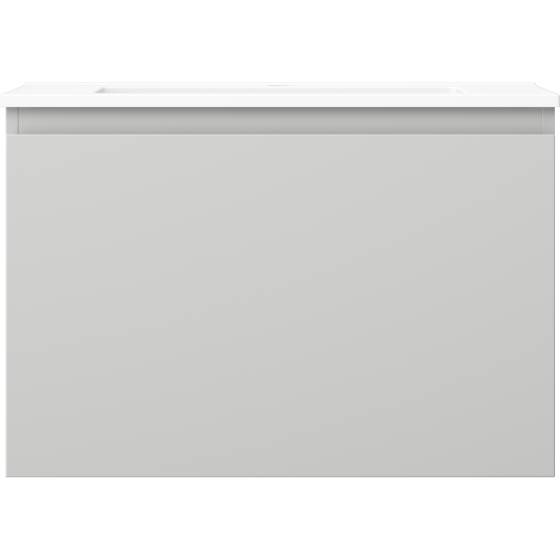Mexen Orio kúpeľňová skrinka 70 cm s umývadlom Otis, 1 zásuvka, sivá matná/biela matná - 91A10-07047-1-BF62-W18M01
