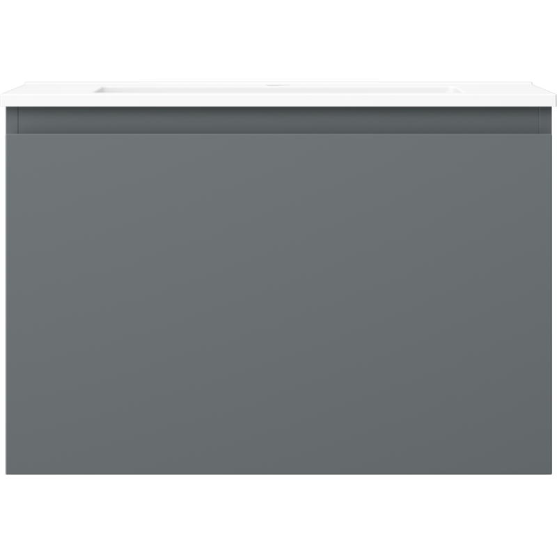 Mexen Orio kúpeľňová skrinka 70 cm s umývadlom Otis, 1 zásuvka, grafit mat/biela mat - 91A10-07047-1-BF66-W18M01